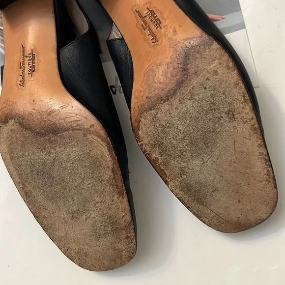 Salvatore Ferragamo Leather Slingbacks - Picture 6 of 8